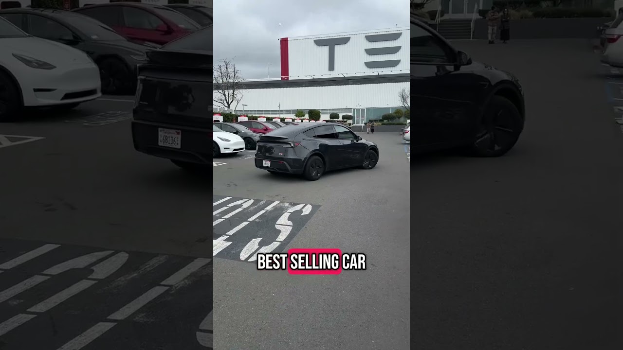 Новая Tesla Model Y выглядит потрясающе ￼#fyp #viral #tesla #modely
