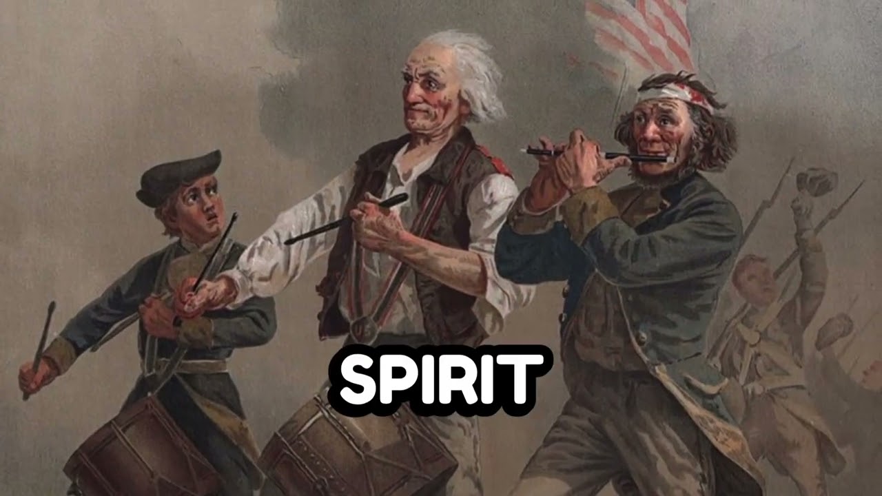 The spirit of 1776 igniting the flames of freedom