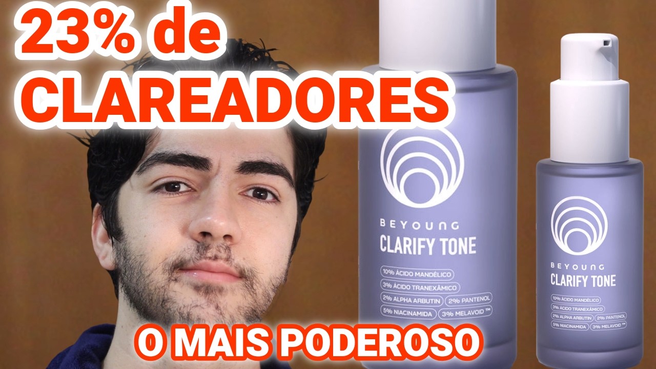 23% DE ATIVOS CLAREADORES! BEYOUNG CLARIFY TONE - SÉRUM FACIAL ANTIMANCHAS! 10% de ácido mandélico
