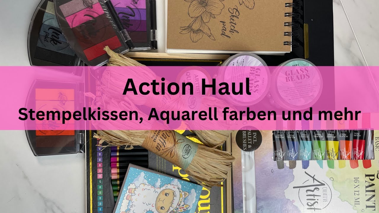 Action Haul- Kreativhaul - Stempelkissen, Stifte,Aquarell, usw.