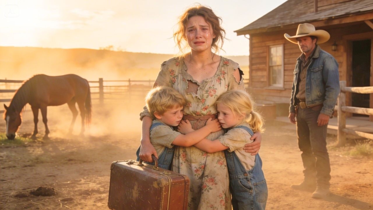 “Nobody Wanted the Auction Girl” — Until a Rancher’s Twin Kids Called Her Mom