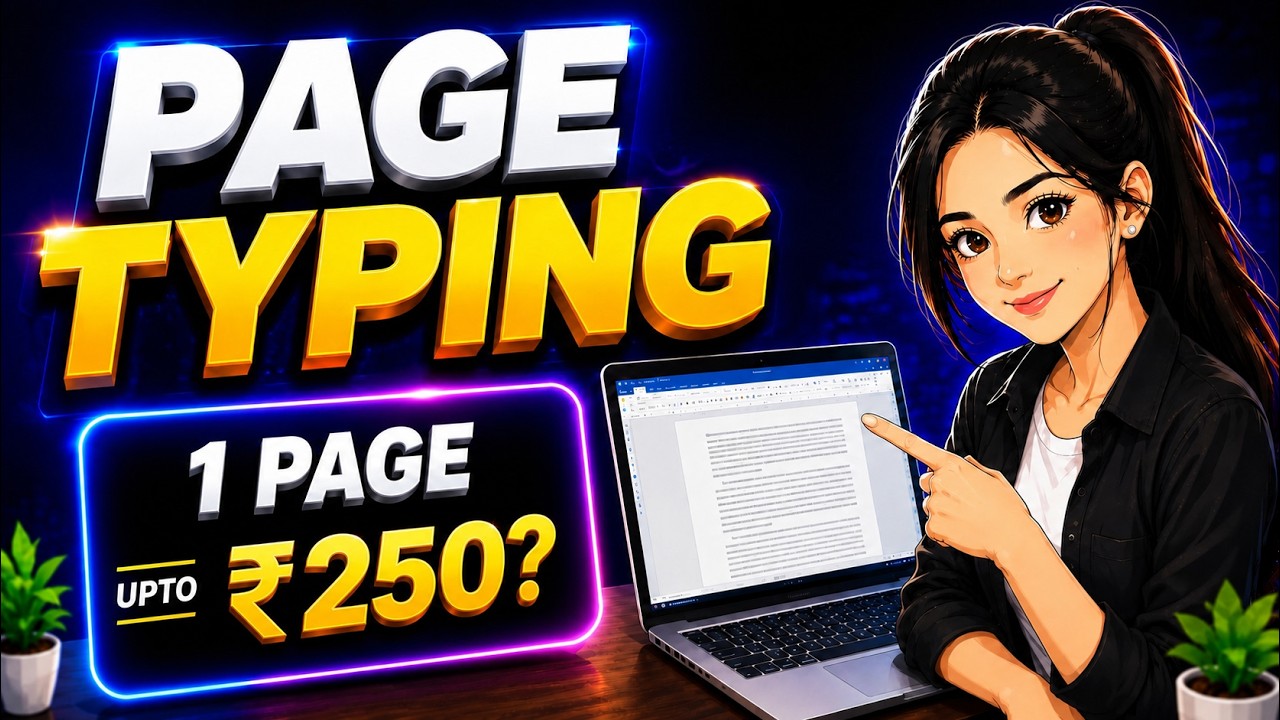 Online Page Typing Job 2026 | 1 Page Upto 250 ? | Step by Step Apply Process.