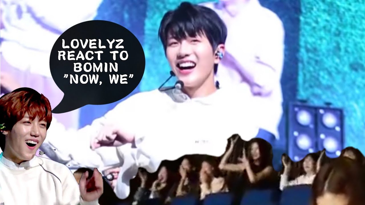 Lovelyz (jisoo, yein, babysoul, mijoo, jiae, sujeong) react to golden child bomin 