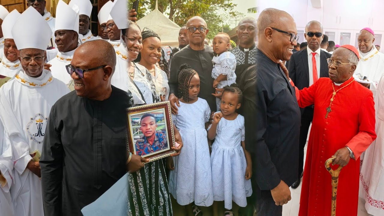 Peter Obi, Sen Victor Umeh & Others Attends Burial Ceremony Of Three Brothers Of Lagos F!re Accid€nt