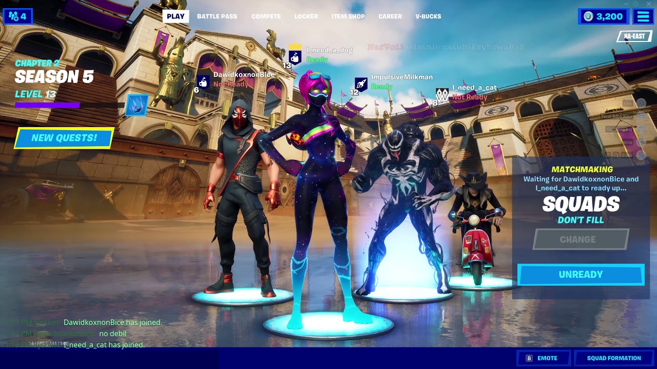 Zapis Live 02.12.2020 - Eleven,Kitsune,Strix,Shao - Fortnite