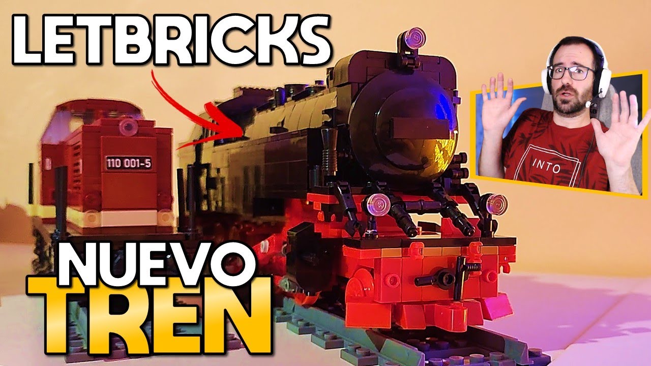 🤪 NUEVA locomotora de vapor de LETBRICKS 🚂