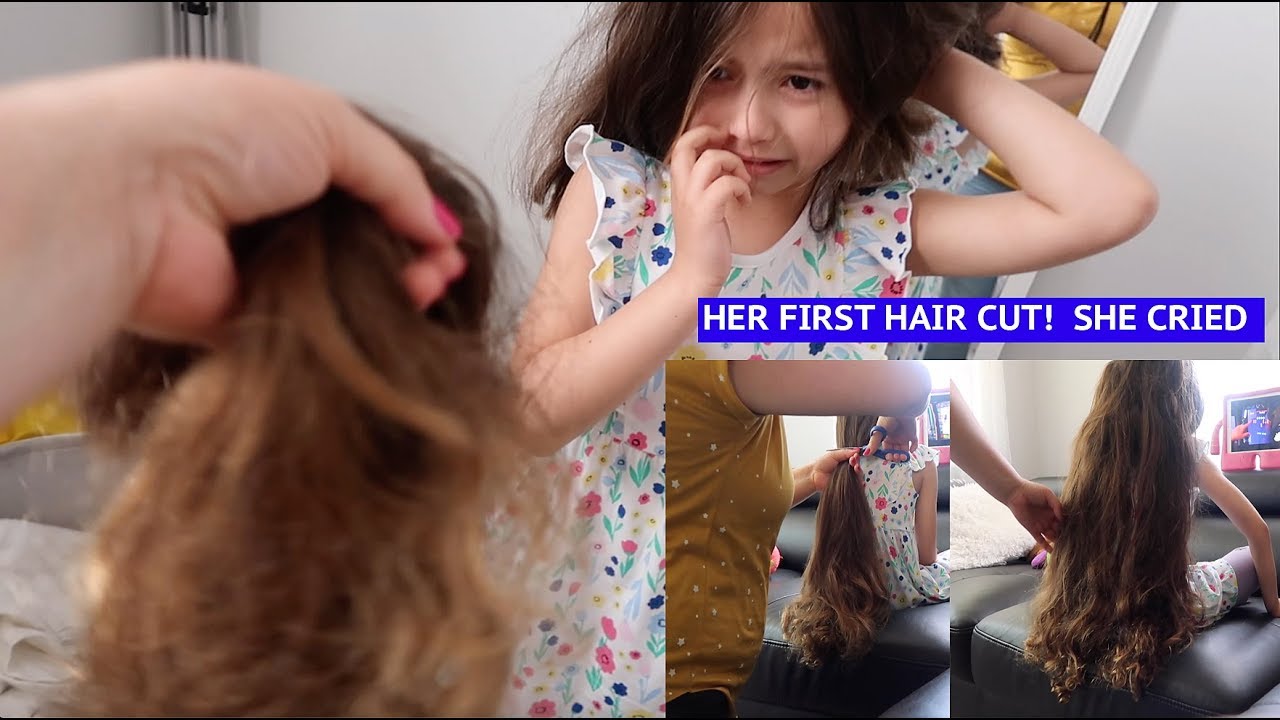 AT HOME HAIRCUT +Her reaction   SHE CRIED 2019