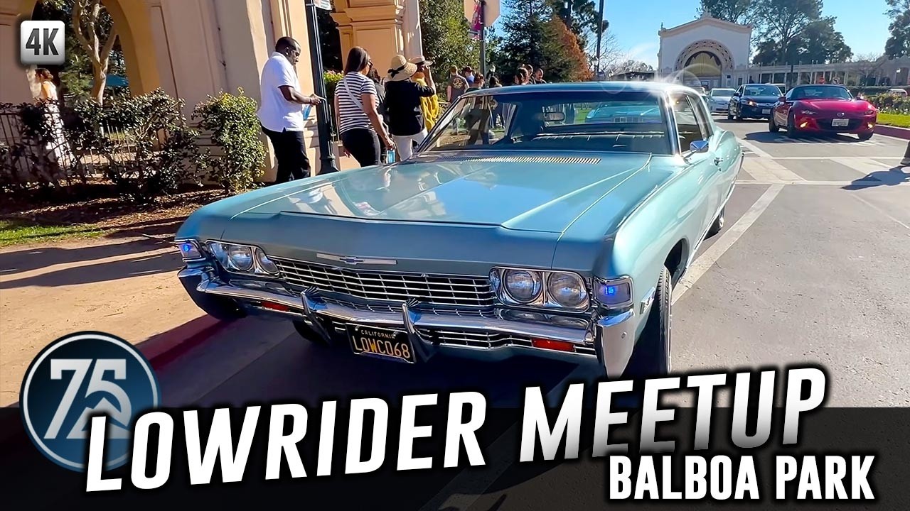 Lowrider Meetup in Balboa Park San Diego, CA Car Show Cruisers Low Rider Classics