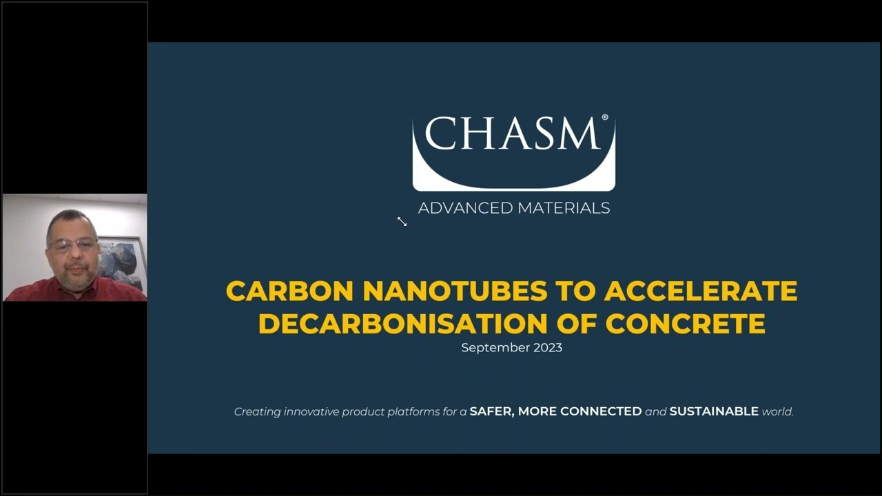CHASM CNT to Accelerate Concrete Decarbonization Presentation at Global Cement Virtual Seminar