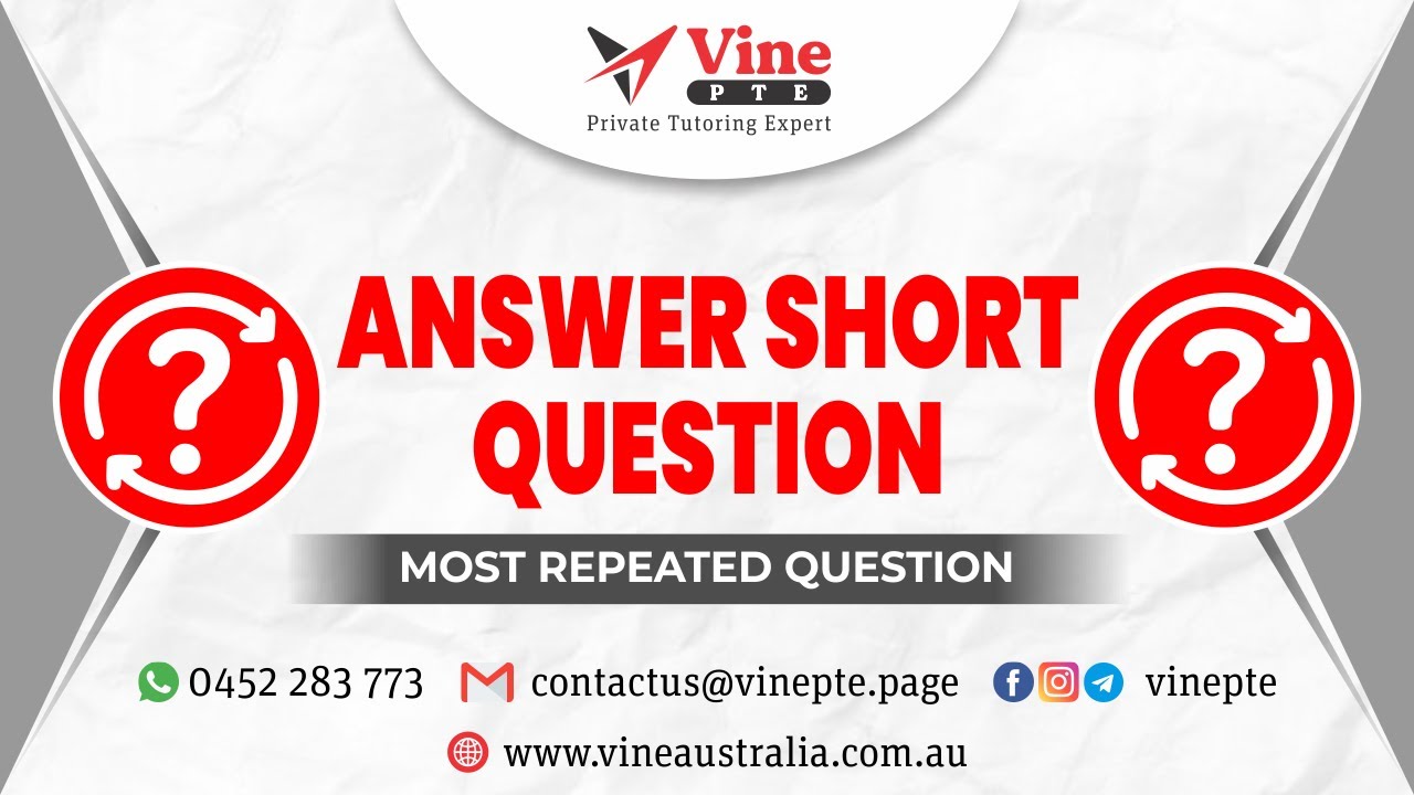Unbelievable Results from Answering Short Questions on PTE Speaking Test - Apr 2023 Version 100 ASQ