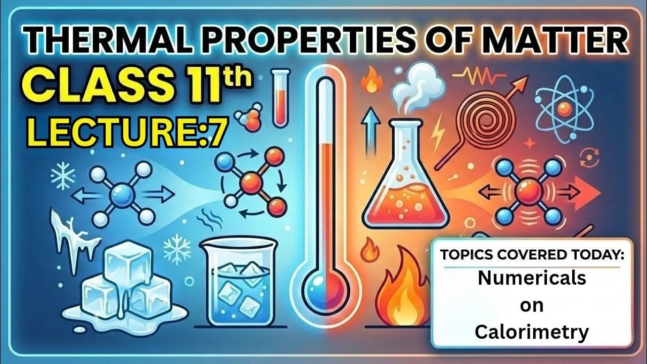 Class 11 Physics|Lecture:7| Thermal Properties of Matter |IIT JEE, NEET, BOARD|By:ABHISHEK JHA SIR|