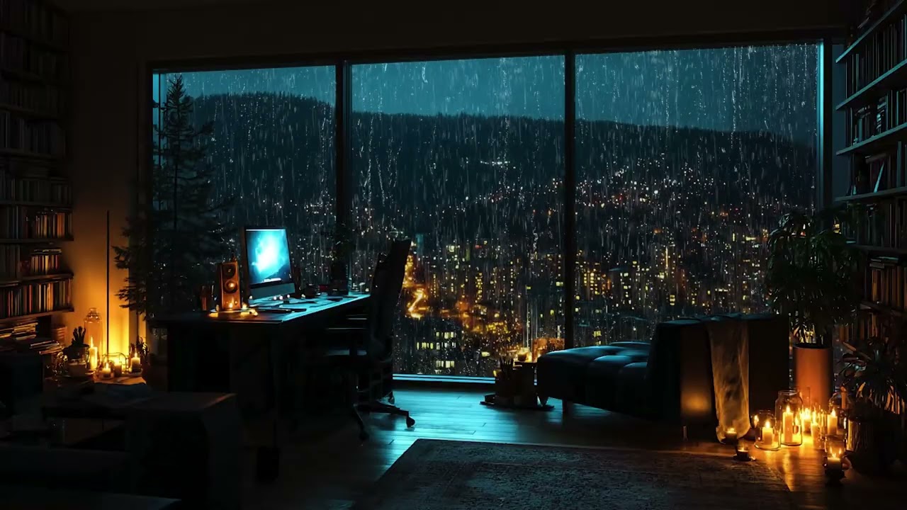 Heavy Rain for Deep Work Music for Hyperfocus Mode | Focus Like a CEO & Boost Productivity