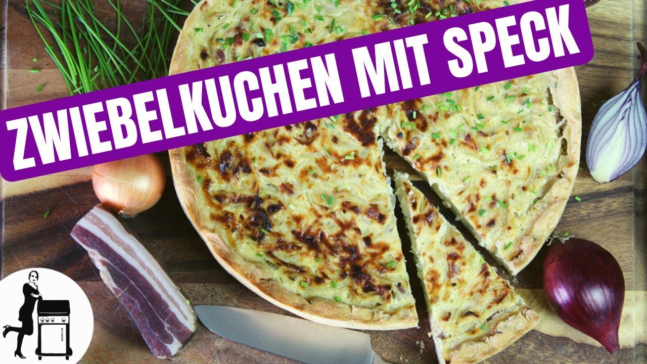 Zwiebelkuchen mit Speck - saftiges & würziges Rezept