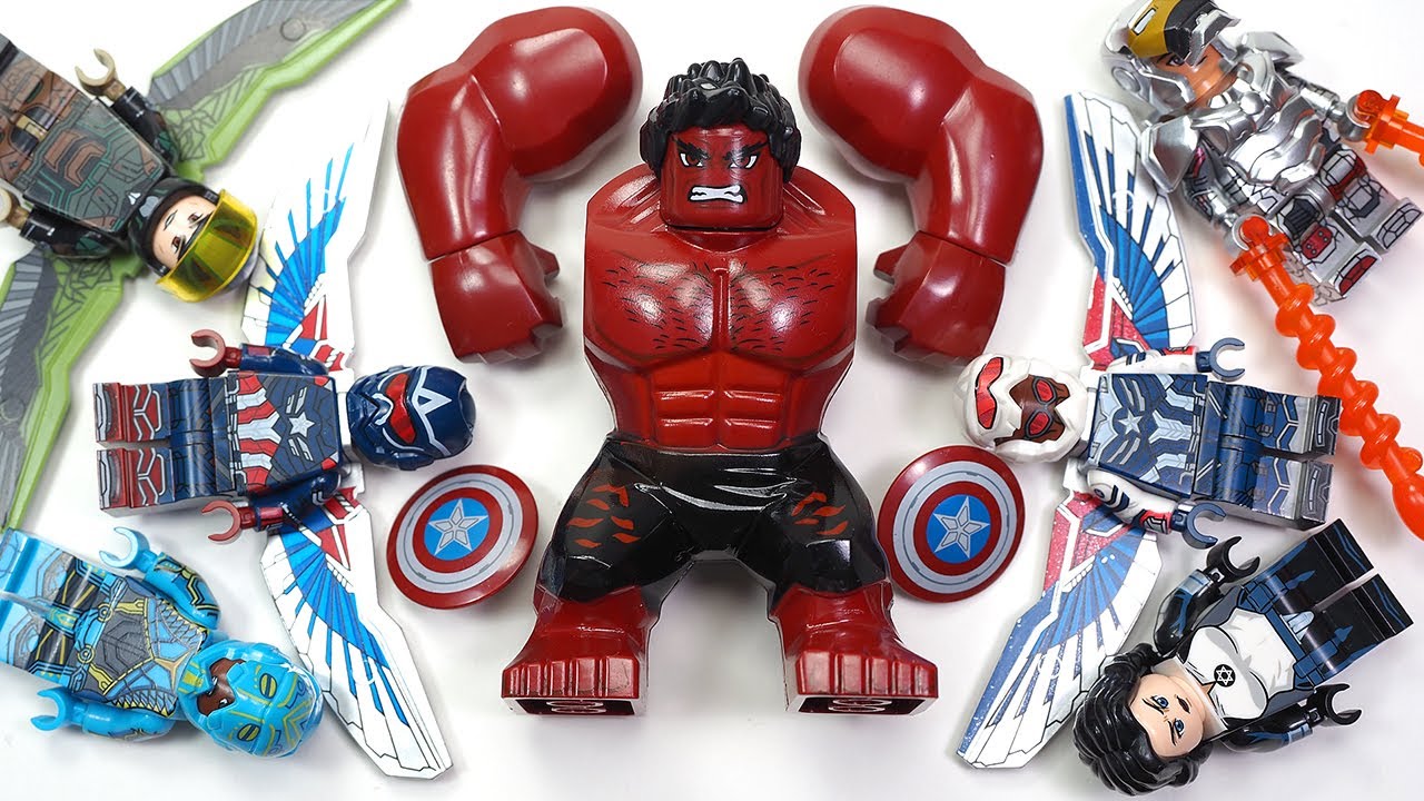 LEGO Captain America: Brave New World | Red Hulk | Falcon | Sabra | Ironheart Unofficial Minifigures