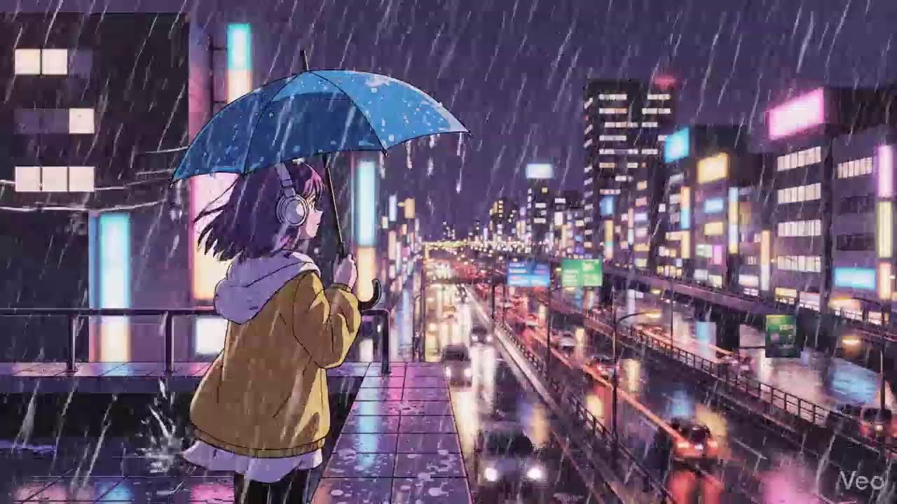Japanese Rainy Night 🌧️ Chillhop Lofi Study Music