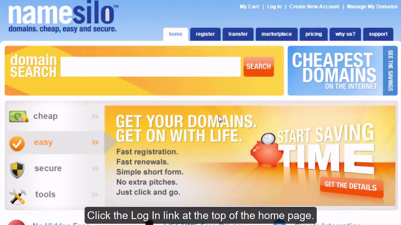 Update dns Nameservers From NameSilo