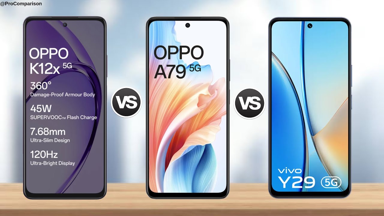 OPPO K12x 5g против OPPO A79 5g против VIVO Y29 5g || Полное сравнение