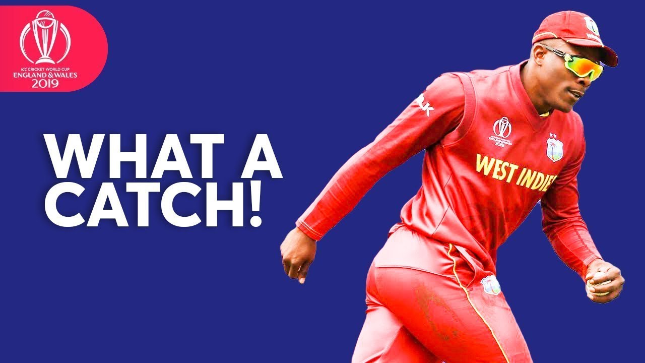 Sheldon Cottrell UNBELIEVABLE Catch to Deny Smith! | ICC Cricket World Cup 2019