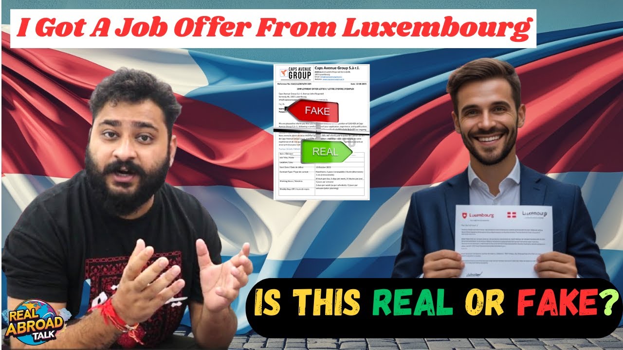 💼 I Got a Job Offer Letter from Luxembourg