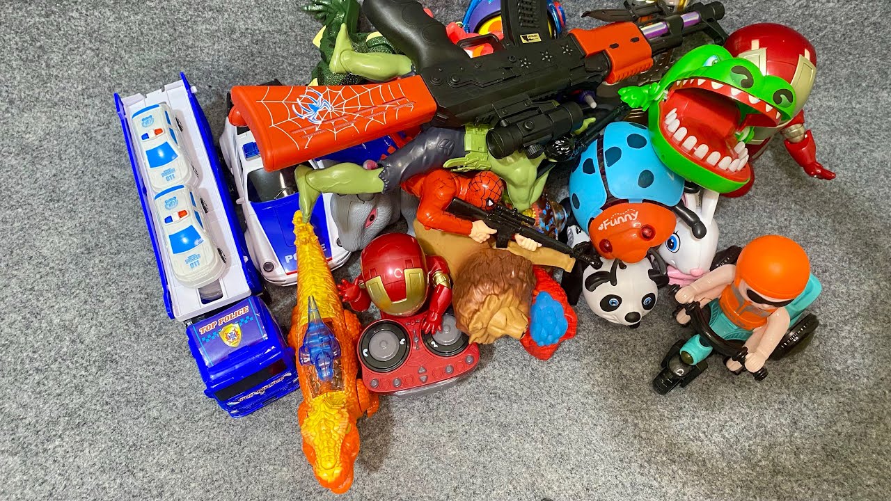 9:31 Minutes Satisfying with Unboxing police, Dolls,Toys Set,Swing&Slide Collection ASMR | Review