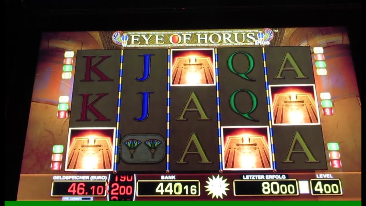 Unglaubliche Serie bei EYE OF HORUS Gewonnen! Jackpot auf 4€! Merkur Automaten MELKUNG!