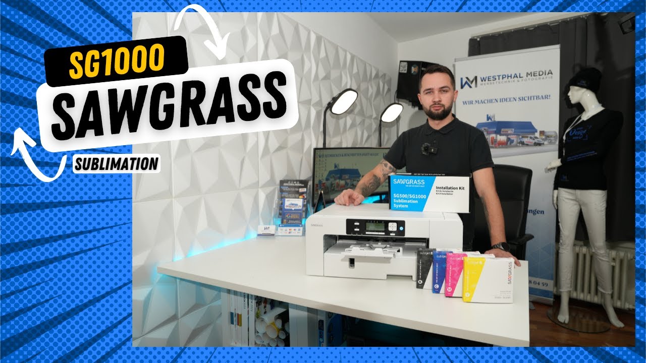 Sawgrass SG 1000 Sublimationsdrucker – Unboxing und Einrichtung