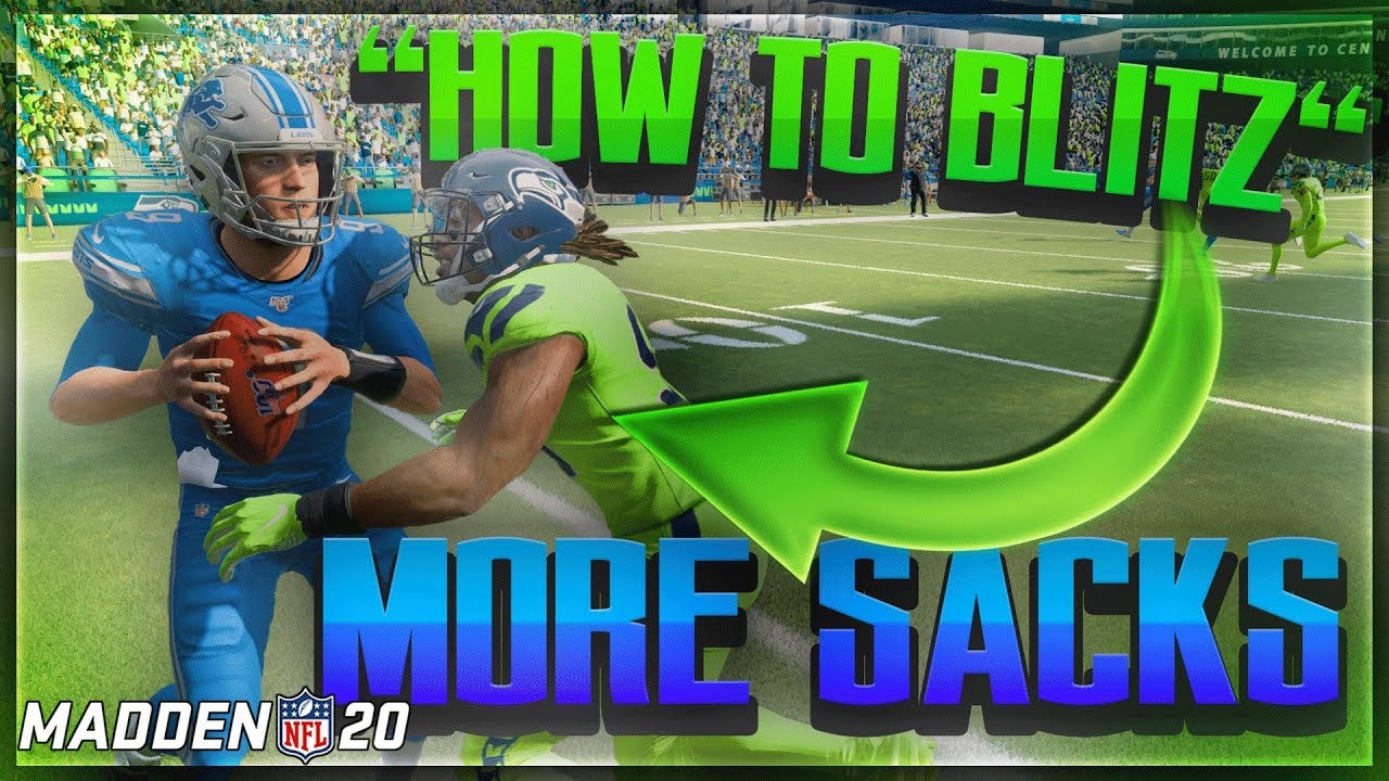 HOW TO BLITZ FOR MORE SACKS IN MADDEN 20.🔥 BEST WAY TO SEND BLITZES