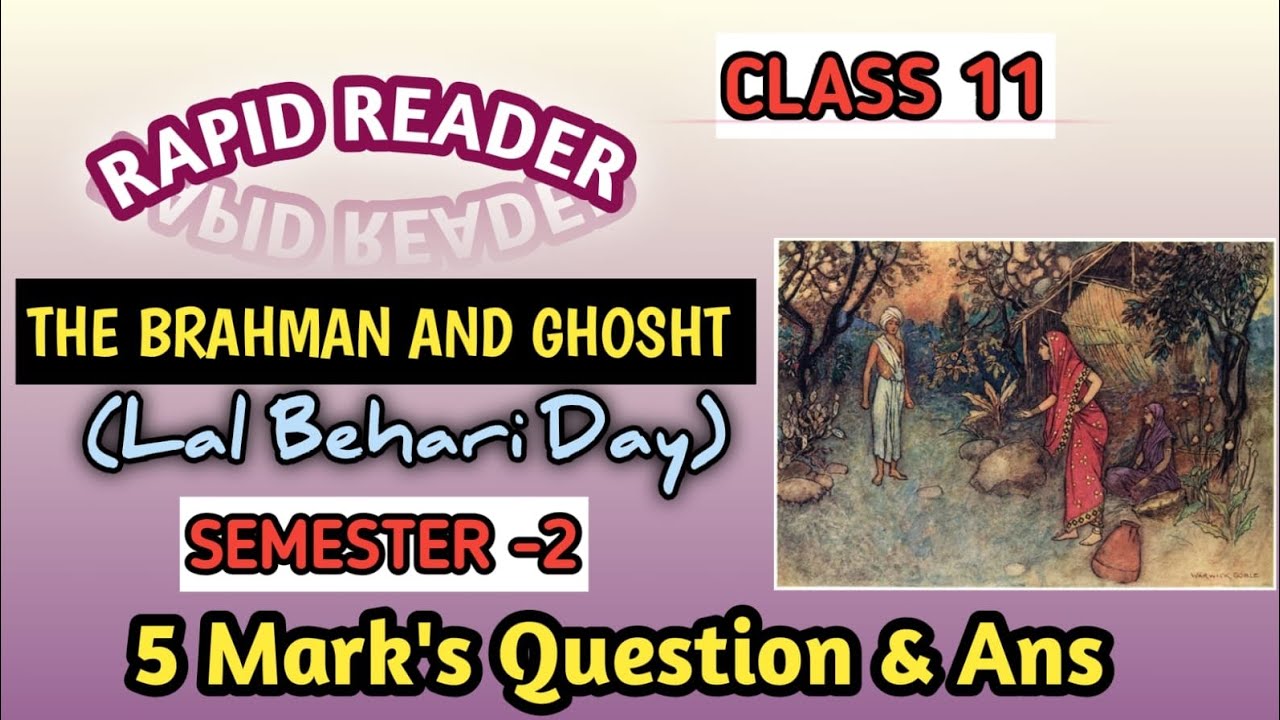 The Ghost And Brahman( Rapid Reader) | class 11 important Question and answer|  in hindi explanation