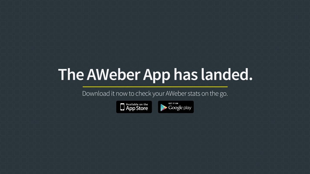 AWeber Email Marketing Mobile App for iOS and Android