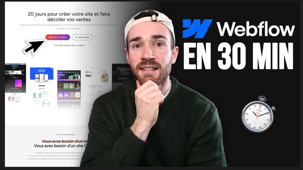 Apprendre &agrave; faire ton premier site no code sur Webflow - Tutoriel facile en fran&ccedil;ais