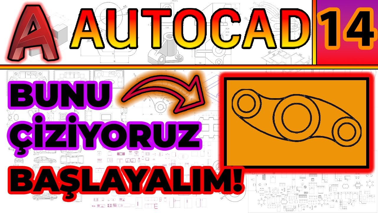 Уроки AutoCAD - Пример рисования окружности (TAN TAN RADIUS-CIRCLE - Типы привязки)