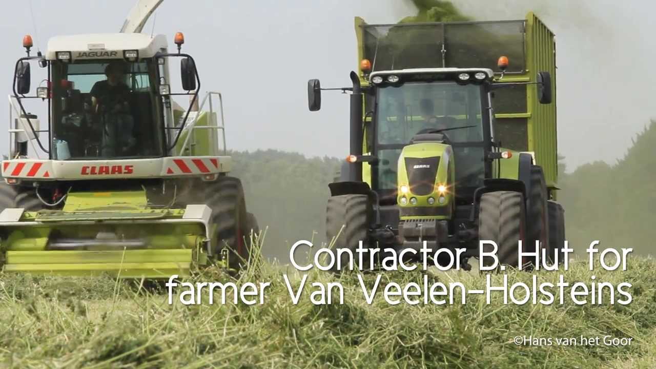 Claas Jaguar 870 - harvesting Lucerne - Luzerne, Van Veelen - Holsteins and Loonbedrijf Hut