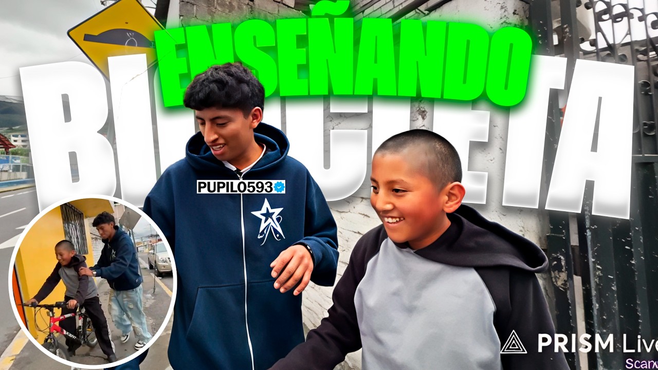 PUPILO ENSEÑA A SU PRIMO A USAR BICICLETA POR PRIMERA VEZ🥹🔥 | PUPILO593