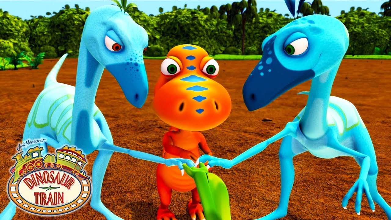 Buddy and Tiny Race the Ornithomimus Twins! | Dinosaur Train | GAMES | Dinosaur Train