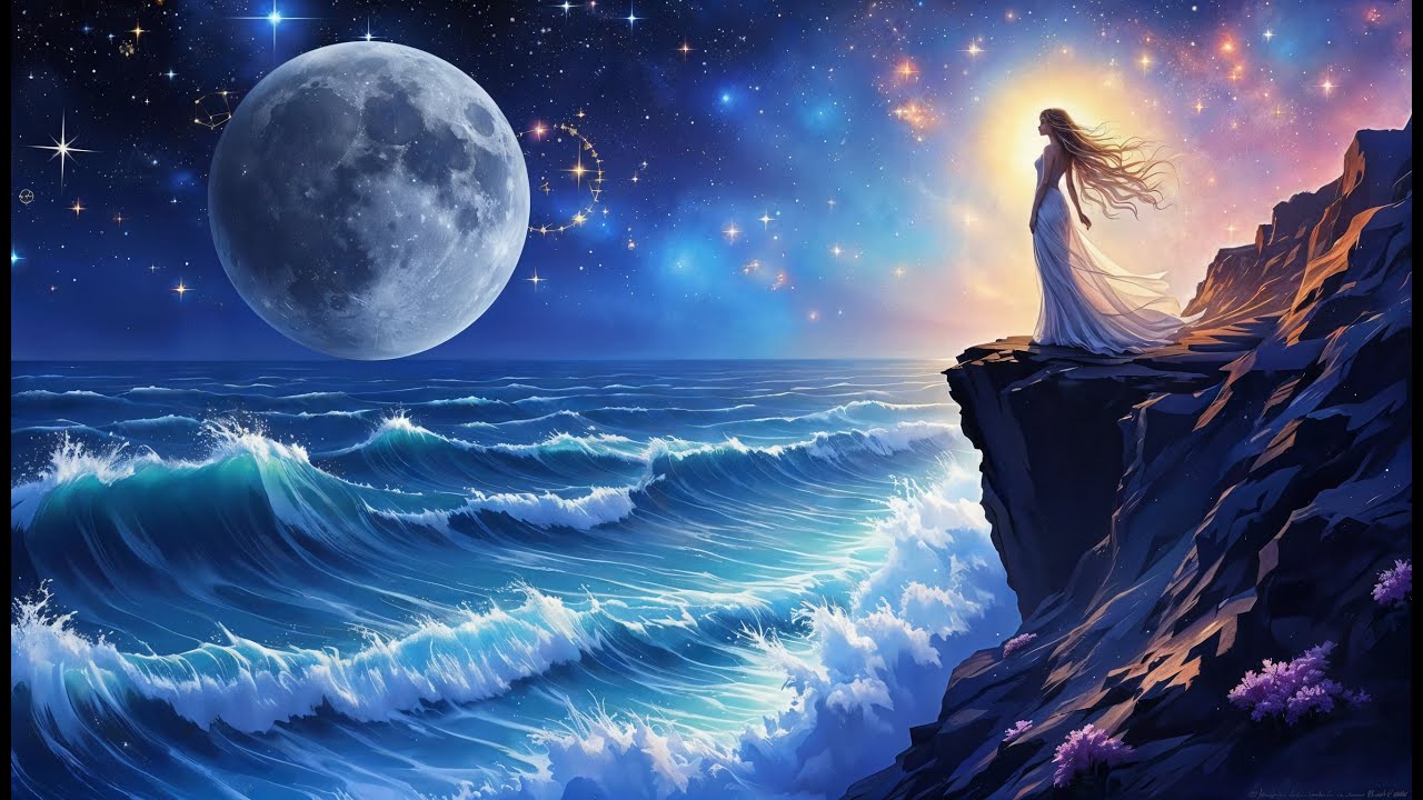 Moonlit Ocean Goddess ✨ Ethereal Night Waves & Dreamy Ambient Escape