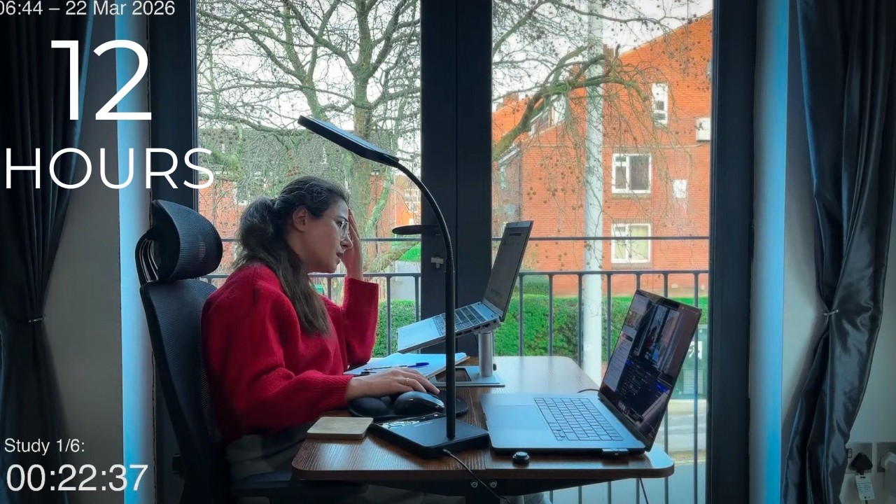 12-Hour LIVE Study/Work With Me 🎓 | Cozy UK Ambience | Custom Pomodoro Timer | Deep Work Mode