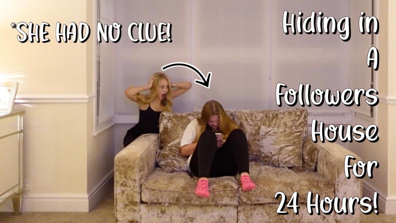 пряталась в ДОМИКЕ ФАНАТА 24 часа и СДЕЛАЛА ЕЙ СЮРПРИЗ! 😱 *она понятия не имела...*