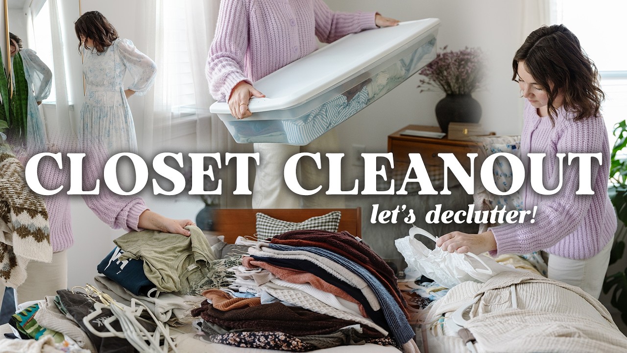 Massive CLOSET CLEAN OUT | Decluttering + Organizing My Entire Wardrobe (This Was NEEDED!)