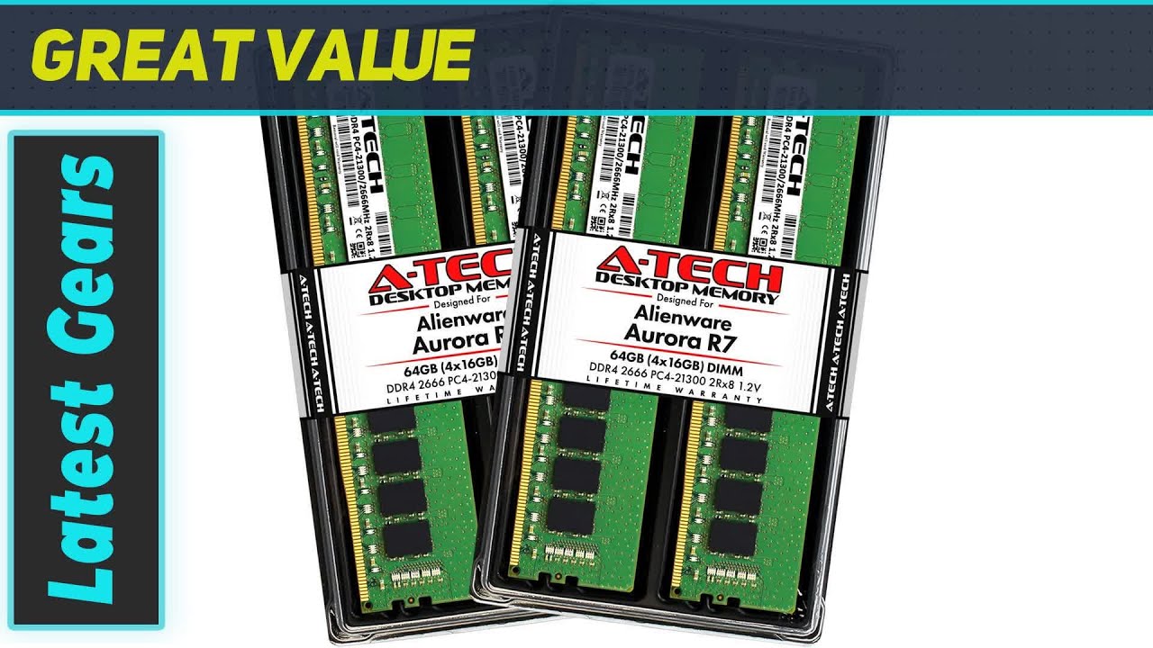 A-Tech 64GB DDR4 RAM for Alienware Aurora R7: The Ultimate Memory Upgrade!