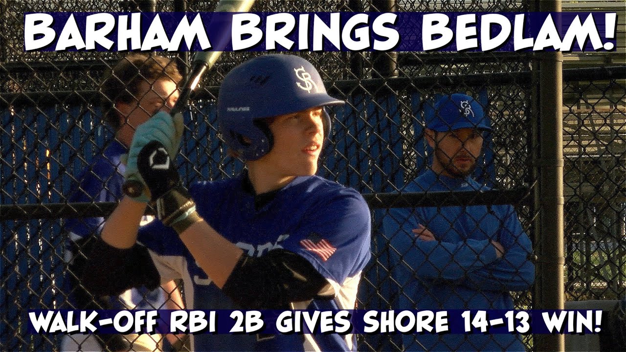 Shore Regional 14 Red Bank Catholic 13 | HS Baseball | Andrew Barham Walk Off RBI Double!