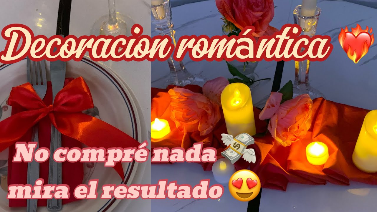 Cómo Decorar una Mesa Romántica (y NO parecer pobre)