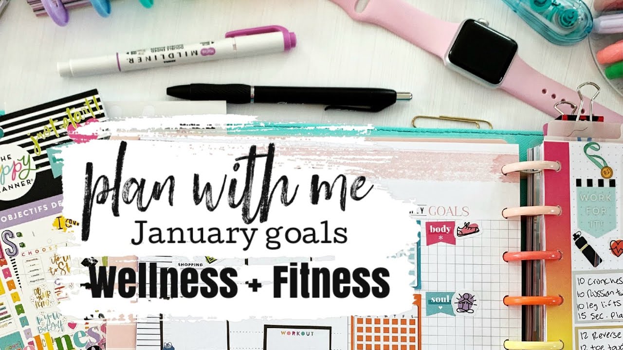Plan With Me | Wellness Fitness January Goals 2021