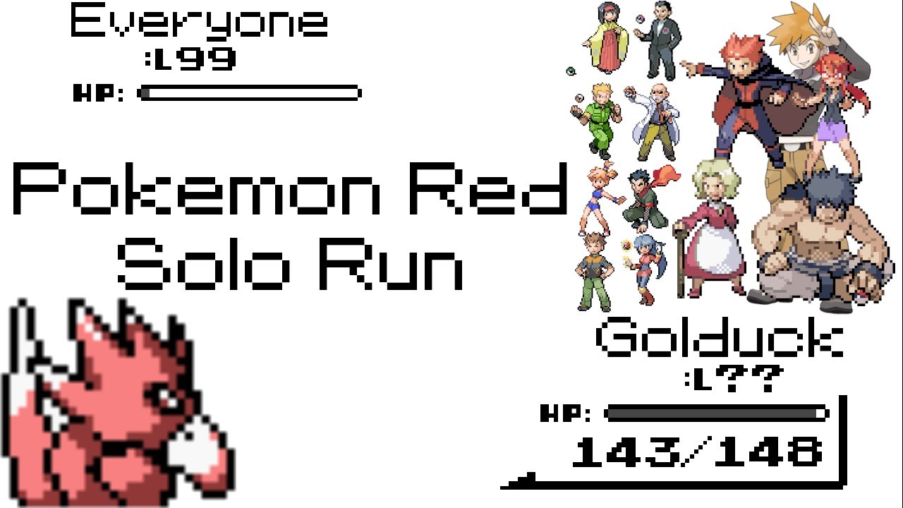 Pokémon Red Solo Run #143: Is Golduck Fool's Gold or Golden Boy? (No Items)