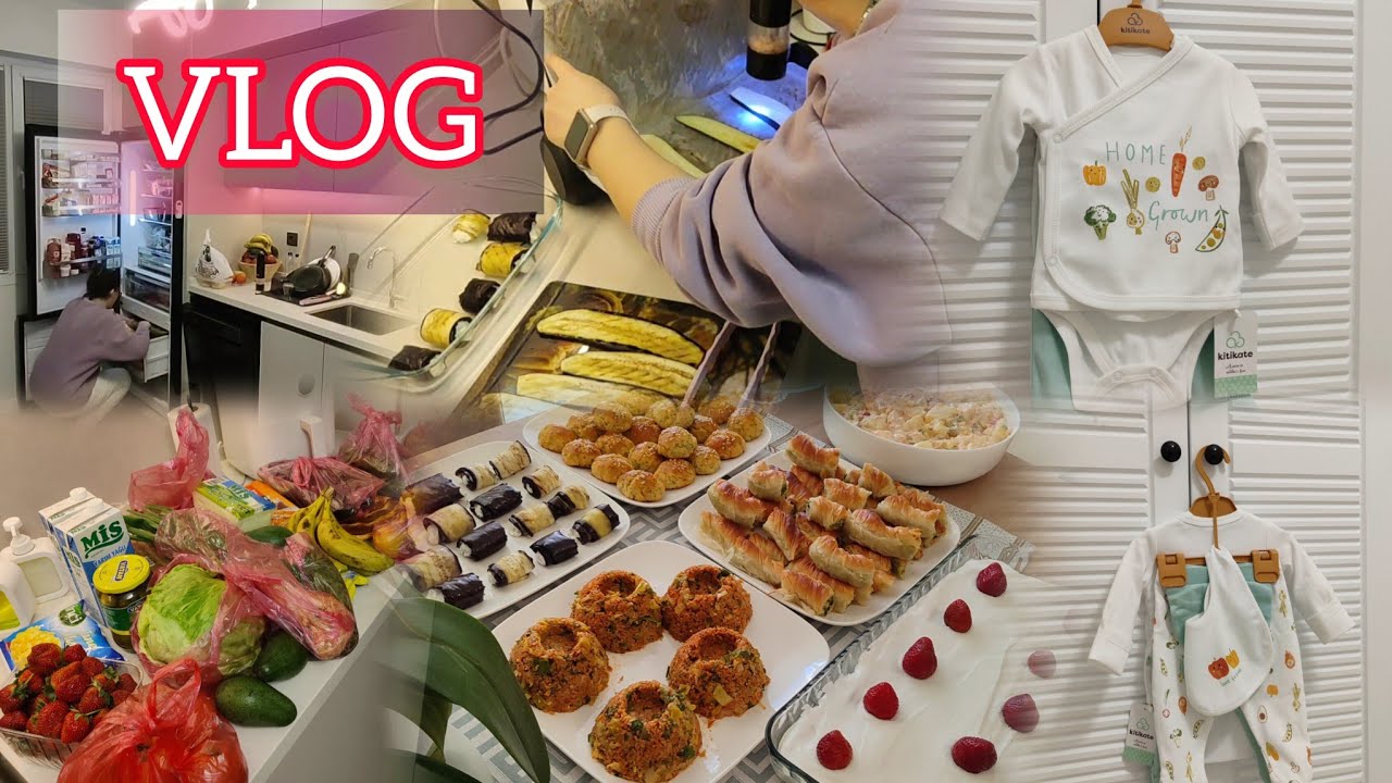 VLOG | MİSAFİR MENÜSÜ 🍰🥨 | MARKET ALIŞVERİŞİ 🥑🥦