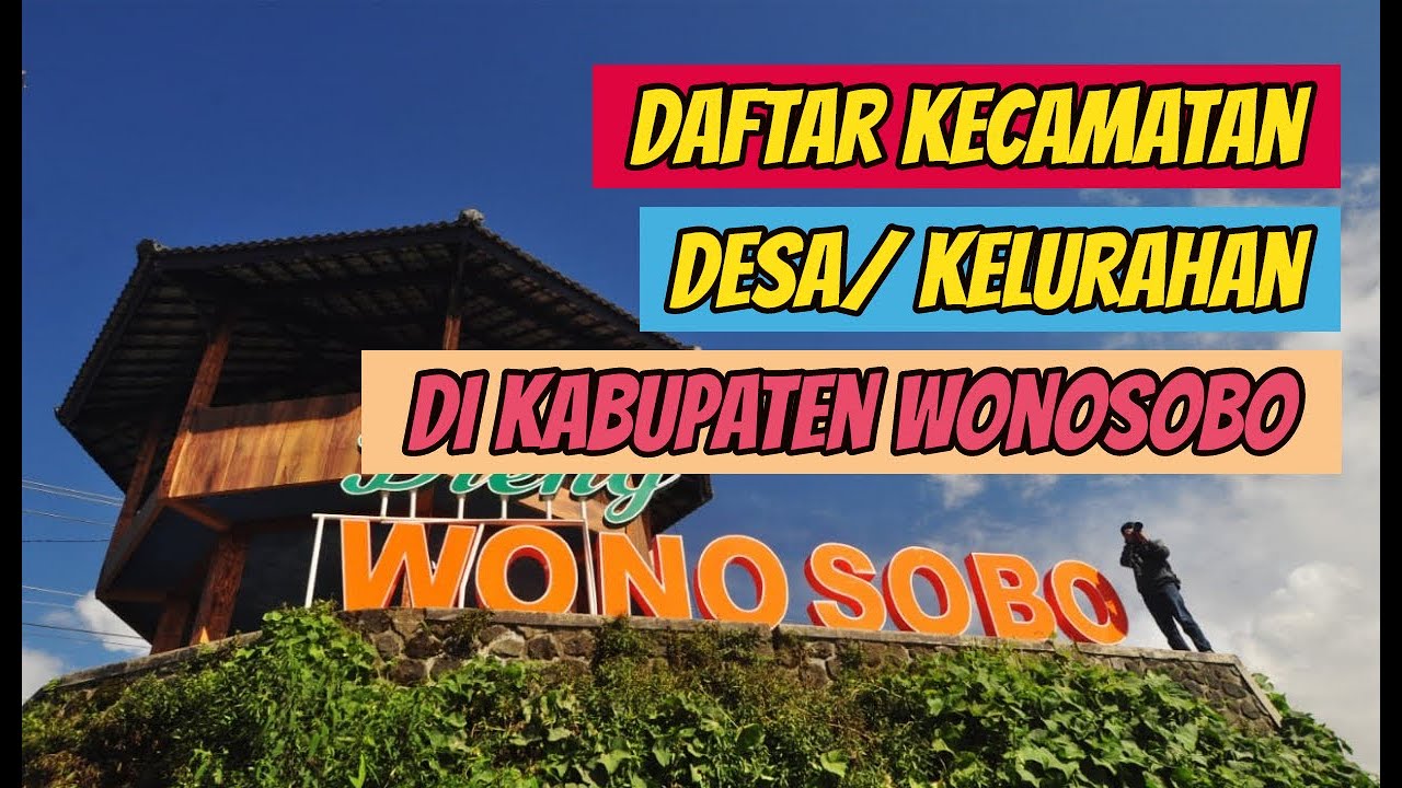 Daftar kecamatan dan kelurahan di Kabupaten Wonosobo