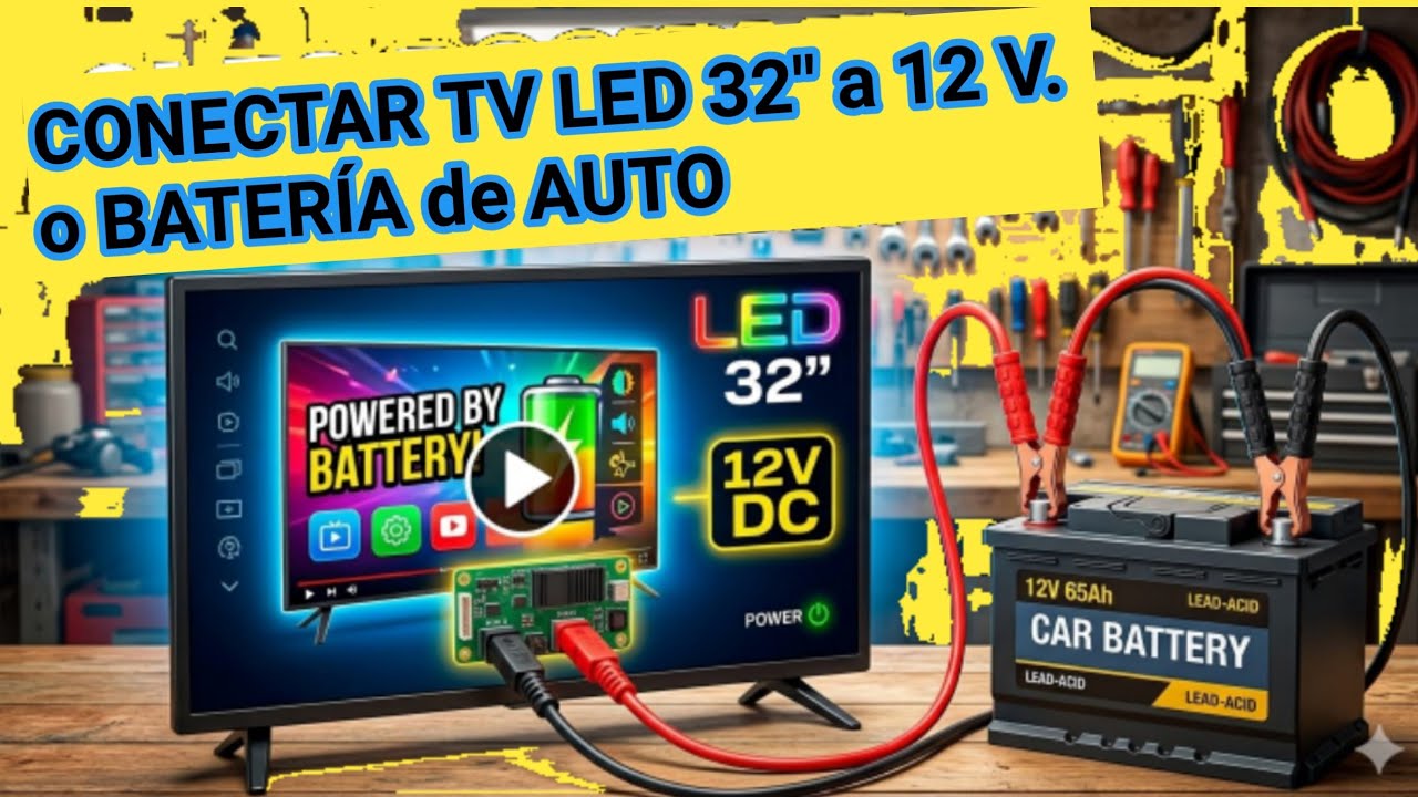 Convierte tu TV LED a 12 VDC modo experimental
