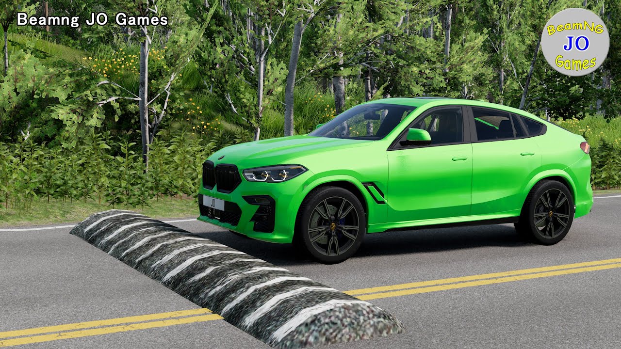 Cars vs Massive Speed Bumps # 531 – BeamNG JO Games
