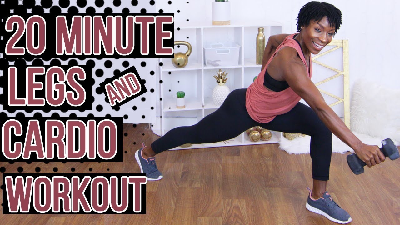20 Minute Quick HIIT Legs and Cardio | At Home Fat Burning Exercises