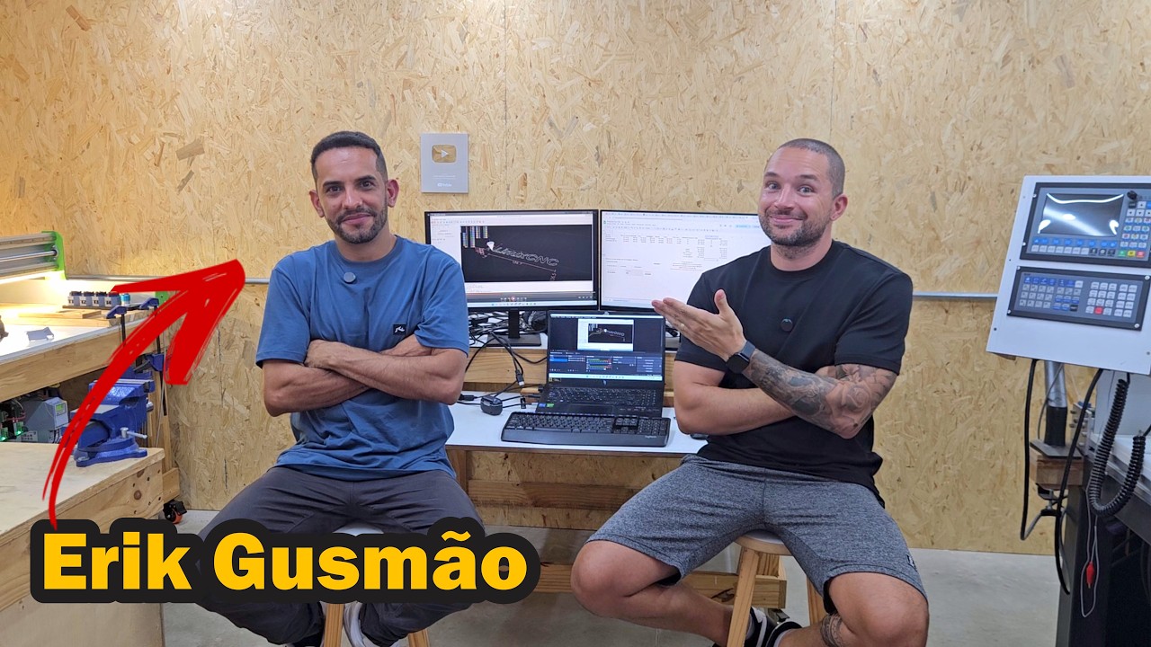 Um dos Melhores em Linux CNC - Erik Gusmão veio me visitar