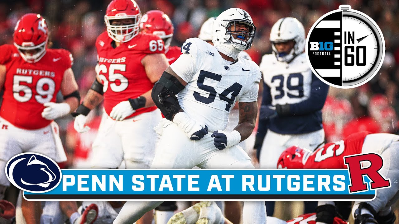Penn State at Rutgers | Nov. 30, 2025 | B1G Football in 60
